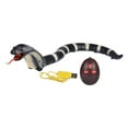 thumbnail image 3 of Bunblic Realistic RC Snake Toy Rattlesnake Robotic Toy Infrared Fake Snake Snake Scary Trick Toy Remote Control Snake for Christmas Black, 3 of 8