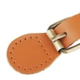 thumbnail image 3 of Buckle Handbag Leather Replacement Handmade Buckles Wallet Accessories Bag 9.5x2cm Brown, 3 of 8
