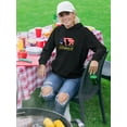 thumbnail image 2 of 4th July Skyline Silhouette Hoodie Women -Image by Shutterstock, Female Medium, 2 of 4
