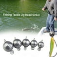 thumbnail image 2 of Sinker Fishing Jig Head B ullet Weights Soft Lure Group Hook NEW Aggravatedas099, 2 of 7
