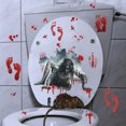 thumbnail image 4 of Pegatinas sangrientas de Halloween, calcomanías de pared con huellas de miedo, pegatina decorativa para ventana DIY, 4 of 5