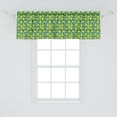 thumbnail image 2 of Ambesonne Lemons Window Valance, Lime and Pepper Mint Pattern, 54" X 18", Apple Green and Seafoam, 2 of 3