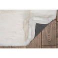 thumbnail image 4 of Linon Maven Faux Rabbit White 3' X 5' Rectangle Area Rug RUGFR0235, 4 of 6
