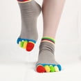 thumbnail image 4 of Split Toe Yoga Socks Breathable Sweat Socks Yoga Non-slip Five-finger Socks, 4 of 6
