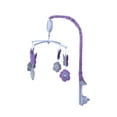thumbnail image 4 of Bacati - Watercolor Flowers Purple Gray Musical Baby Crib Mobile, 4 of 9