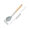 thumbnail image 3 of Clearance Cooking Utensils under $5,Kitchen Utensils Heat Silicone Cooking Utensils Non Stick Silicone Spatula With Hole Kitchen Tongs Serving Spoons For Kitchen, 3 of 3
