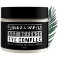 thumbnail image 1 of Crema para ojos premium para hombres RUGGED & DAPPER | Defensa de la edad para ojeras, arrugas y ojos hinchados | Sin perfume | Ácido Hialurónico Aloe + Aceite de Argán, 1 of 5