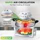 thumbnail image 5 of NutriChef - Freidora de aire halógena para encimera de horno – Cocina de convección infrarroja de 1200 W 13 cuartos con tazón de cocina de acero inoxidable para comidas saludables, ideal para pollo,, 5 of 5