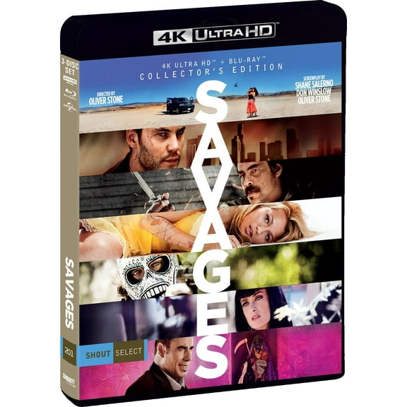 Savages (2012) (Collector's Edition) (4K Ultra HD   Blu-ray) Shout Factory, Drama