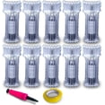 thumbnail image 1 of Rhsaae Thicken 16 Air Columns Wine Bottle Protector, 10PCS Upgrade Wine Bottle Travel Protector Bags with Tape and Pump, Reusable Inflatable Air Column Packaging Bubble Bag for Wine Transportation, 1 of 7