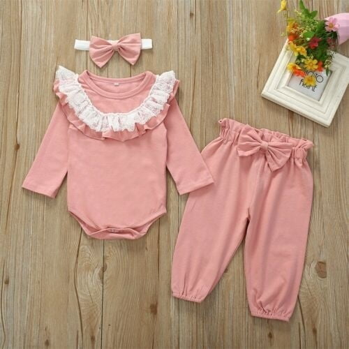 baby girl ruffle jumpsuit