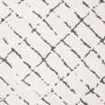 thumbnail image 5 of SAFAVIEH Moroccan Fringe Dorian Geometric Shag Area Rug, Ivory/Grey, 4' x 6', 5 of 5