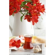 LAV Classic Turkish Tea Glasses for Hot Beverages, Heavy Base 5.5oz, Set of 6