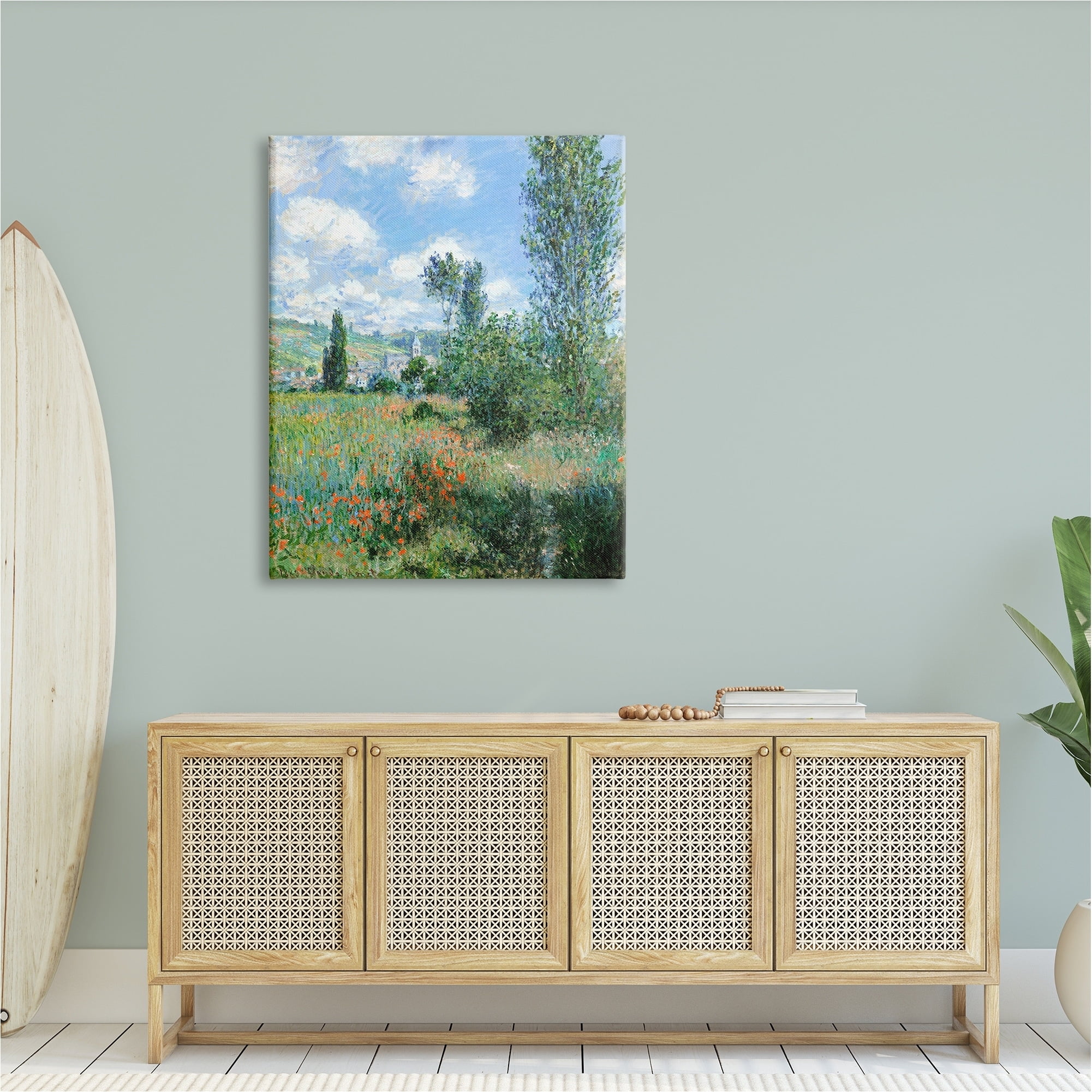 Stupell Industries Classic Field Flowers Rural Impressionist Painting Painting Gallery Wrapped Canvas Print Wall Art, Design by Lettered and Lined