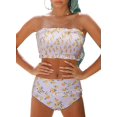 thumbnail image 1 of Maillots de Bain Bandeau 2 Pièces Taille Haute pour Femmes, 1 of 5