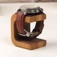 thumbnail image 3 of Watch Display Holder Watch Display Rack Watch Stand Wood | Watch Display Rack With Leather Pad Solid Wood Watch Display Watch Stand for Men Women Handmade for All Models, 3 of 6