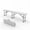 White, variant on GOCAPTAIN 6FT Portable Folding Bench, HDPE Top & Sturdy Metal Frame, with Carry Handle, Outdoor Folding Bench for Events, Picnic, Camping, Black