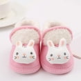 thumbnail image 6 of Povozer Baby Booties Cute Booties Fleece Slippers Soft Warm Crib Shoes Snow Boots(Pink,12-15 Months), 6 of 6