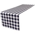 thumbnail image 1 of Table Runner LA Linen, poliéster a cuadros, 35 x 275 cm, azul marino y blanco, 1 of 1