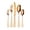 Orange, variant on 5 Piece Stainless Steel Cutlery Set with Skull Handle Design, Includes Knife, Forks and Spoons for Daily Dining