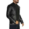 thumbnail image 4 of NomiLeather lambskin leather jacket men – black leather jacket and leather jackets for men BLACK XX-Large, 4 of 7