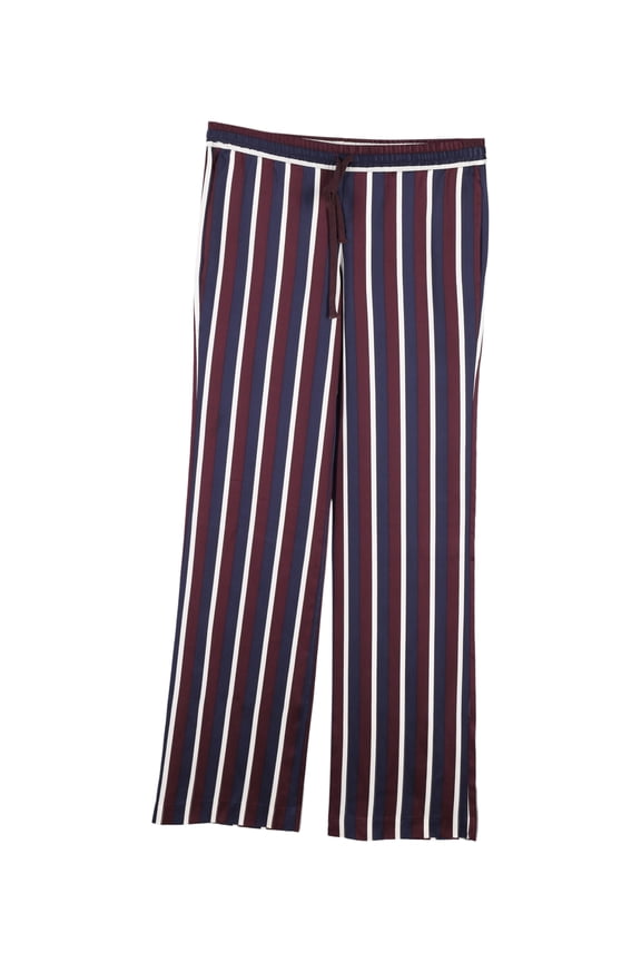 Pre-Owned Joseph Striped Wide-Leg Pants in Multicolor Silk