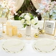 thumbnail image 7 of 96 Pcs Ivory Paper Plates and Napkins Set Party Supplies, Tableware set for 24 Guest include Disposable Ivory Scalloped Plates, Napkins and Forks for Baby Shower Bridal Shower Wedding, 7 of 7