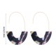 thumbnail image 5 of Pendientes en forma de U Sonducket con estampado de leopardo colgante universal Morado oscuro, 5 of 6