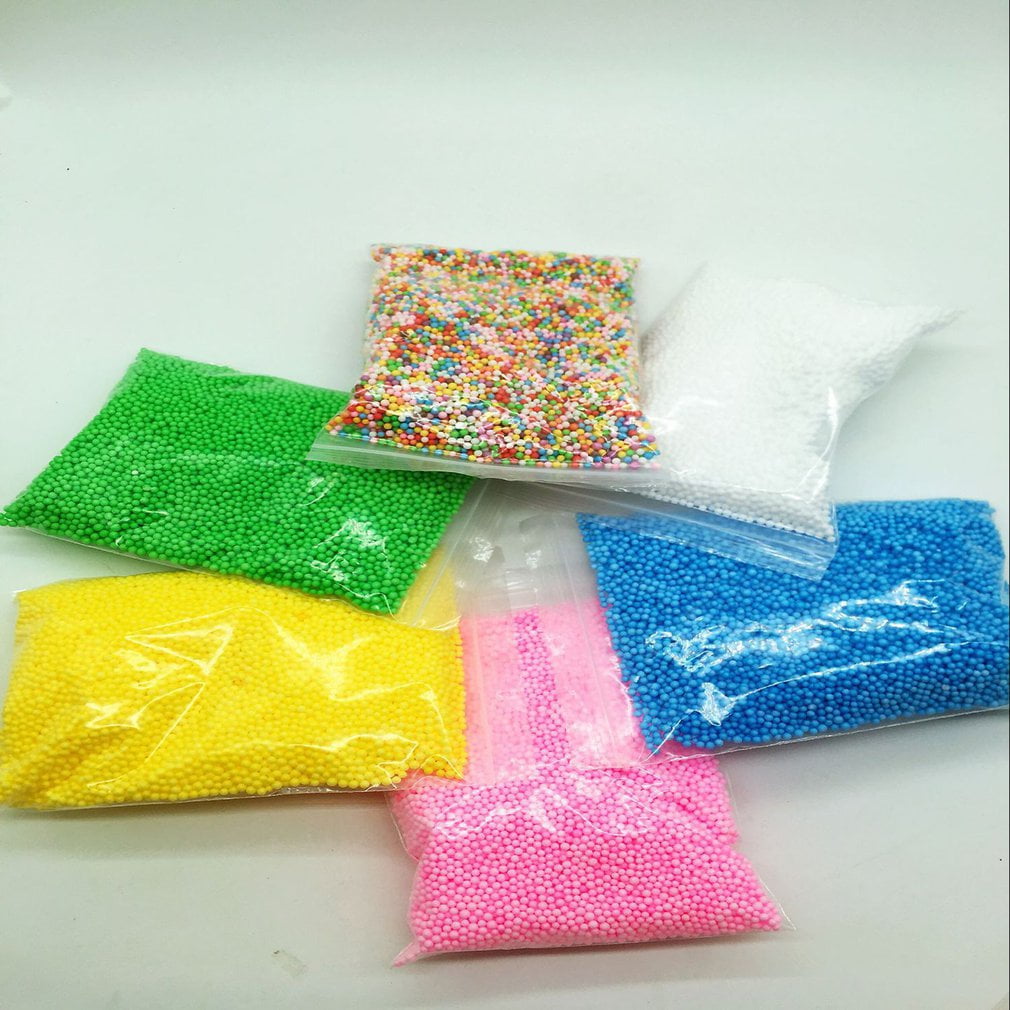 Styrofoam Plastic Foam Mini Beads Ball DIY Assorted Colors Decorate