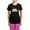 With Pink Pant, variant on CafePress - Free Ukraine - Women's Short Sleeve Print T-Shirt and Pants Dark Cotton Pajama Set