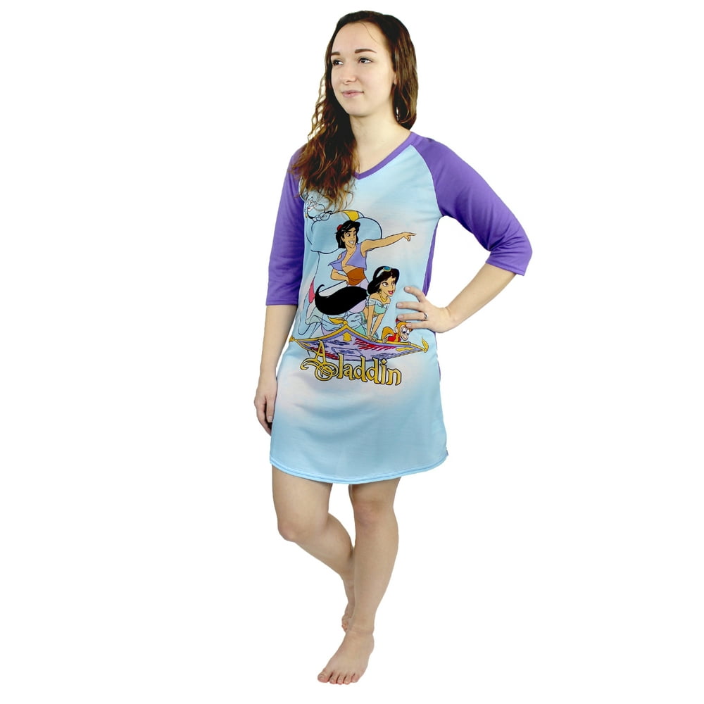 Disney Disney Aladdin Princess Jasmine Women's 3/4 Sleeve Nightgown
