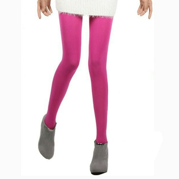 Bunenne Pantyhose for Women Womens Tights Sheer Black Tights for Women Autumn Burnish Opaque Tights Candy Color Leggings Tights Trample Plus Size Tights Sheer Pantyhose Hot Pink One Size