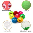 thumbnail image 3 of Dog Toy Play Squeakers Ball Chewing Toy Fetch Bright Balls Dog Supplies Puppy Popular Toys Interactive Cat Toy (4 Pcs Large ball), 3 of 7