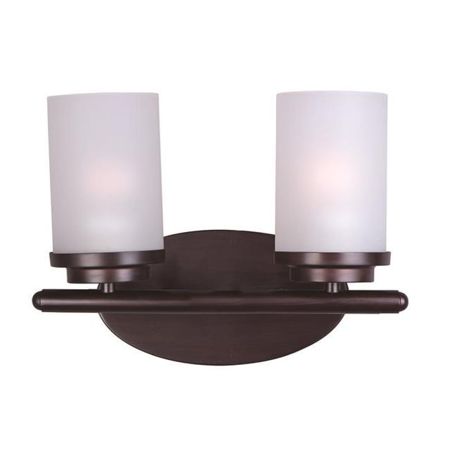 9 x 12 in. Corona 2-Light Bath Vanity, Oil Rubbed Bronze