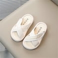 thumbnail image 2 of Cathalem Children's Cloud Slippers Kid Summer Slip On Slides Sandals,Beige 29, 2 of 5