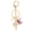 Rose Red, variant on Metal Fairy Keychain Portable Decorative Beautiful Great Gift Key Ring Accessory for Handbag Purse Backpack Wallet Car Keys, Elegant Rose Red Charm Pendant