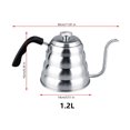 thumbnail image 5 of 304 Stainless Steel Pour Over Coffee Gooseneck Kettle Teapot with Thermometer Home 1.2L, 5 of 5