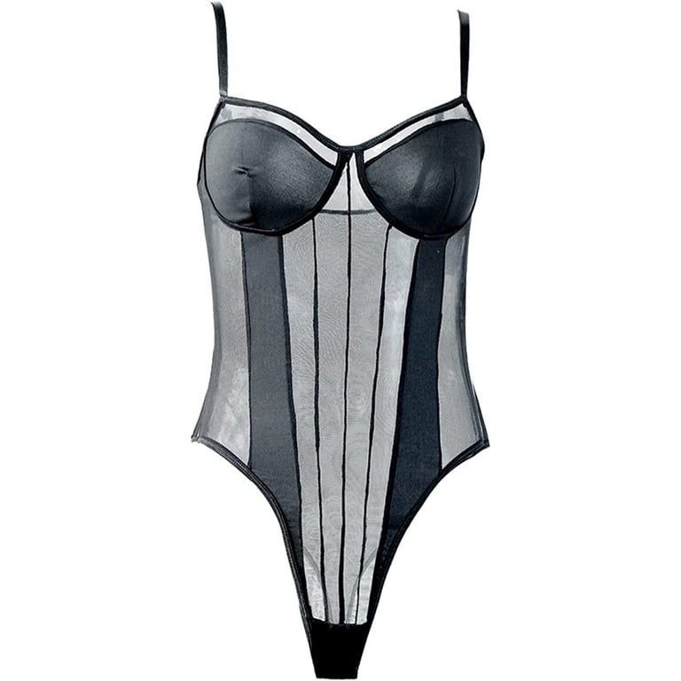 Bustier Sheer Body Suit - newme