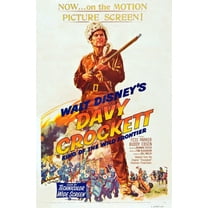 Davy Crockett Movie poster Metal Sign Art Print 8x12 Multi-Color Square Adults Best Posters