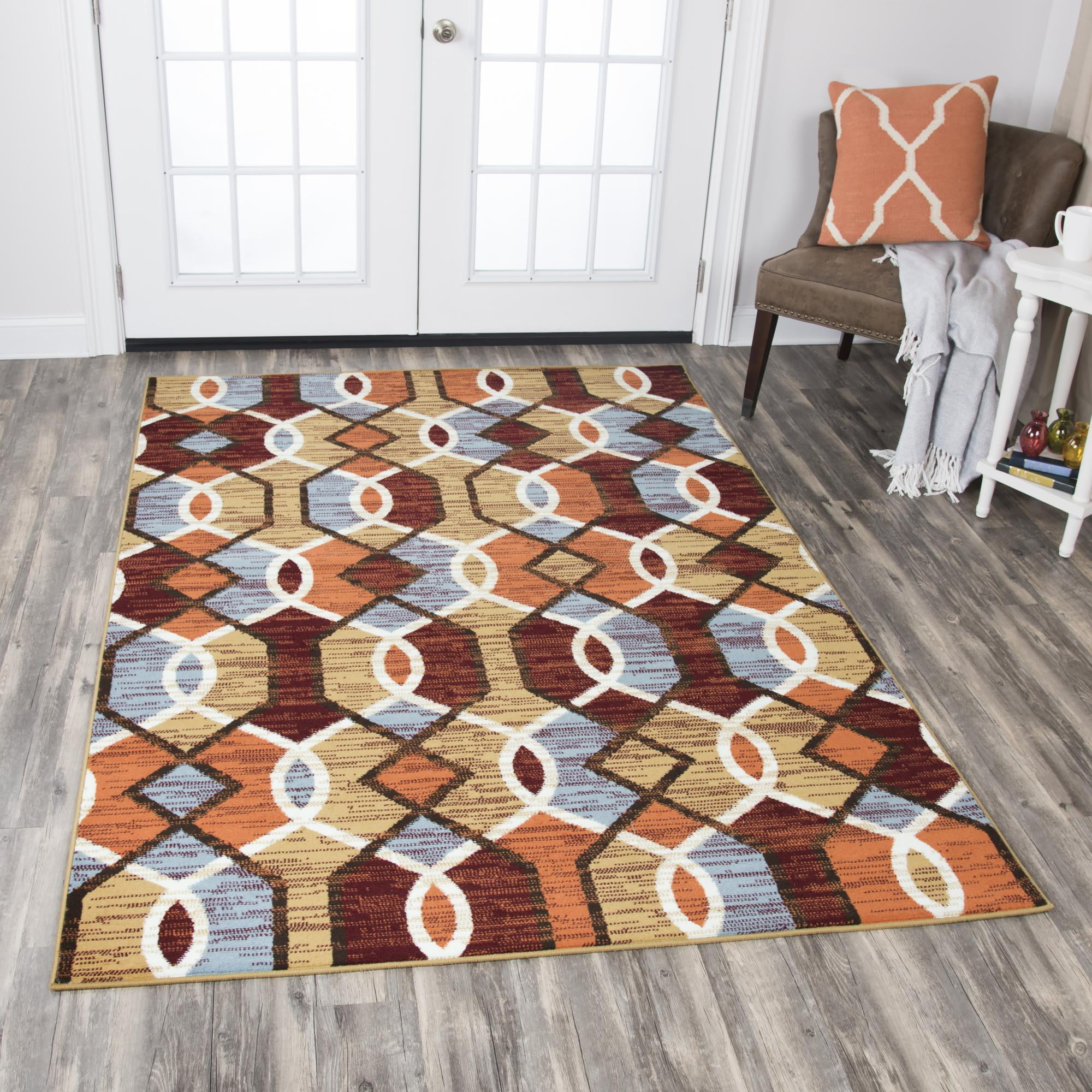Rizzy Home XP6877 Gold 8' x 10' PowerLoomed Area Rug
