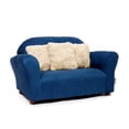 thumbnail image 2 of Drevy Plush Childrens Sofa with Accent Pillows, Navy 4 Count (Pack of 1), 2 of 7