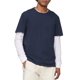 thumbnail image 1 of Remera Calvin Klein para Hombre de Algodón Suave con Cuello Redondo en Azul Zafiro Oscuro, 1 of 4