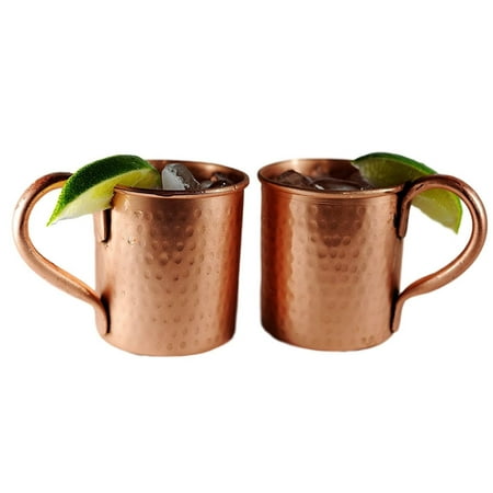 Alchemade Pure Copper 14 oz. Hammered Jugs (Set of 2)