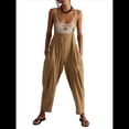 thumbnail image 2 of Mono Vaquero Holgado Informal Sin Mangas con Bolsillos Ajustable para Mujer Bronce XL, 2 of 8