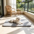 thumbnail image 4 of Large Dog Crate Pad Washable Antiskid Kennel Mat Thin Pet Bed Cushion for Medium Large Dogs Cozy Sleeping Pad Gray 35.8x24.01 in, 4 of 6