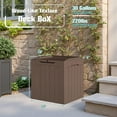 thumbnail image 7 of 30 Gallon Resin Deck Box 2 Pack Outdoor Indoor Waterproof Storage Box for Patio Furniture Pool Accessories Storage for Cushion Garden Tools (Brown, 2 Pack), 7 of 7