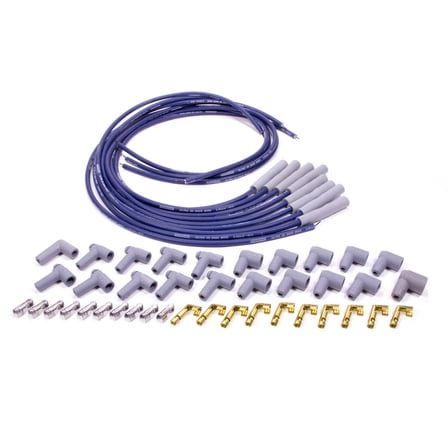 Moroso Ultra 40 Spark Plug Wire Set Spiral Core 8.65 mm Blue V8 P/N 73801