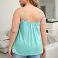 thumbnail image 4 of Aboser Women's Plus Size Cami Tank Top with Built in Bra Loose Fit Spaghetti Stap Camisole Summer Casual Basic Shirts Comfy Sleeveless Tanks Thin Scoop Neck Tee Shirt, 4 of 4