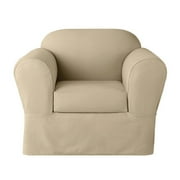 Sure-Fit Twill Supreme 2 Piece Set Chair Slipcover