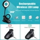 thumbnail image 2 of Lámpara de mesa LED inalámbrica recargable, regulable y de color ajustable, lámpara de noche sensible al tacto para niños con clip, lámpara de lectura portátil con clip, lámpara de lectura para cabece, 2 of 5